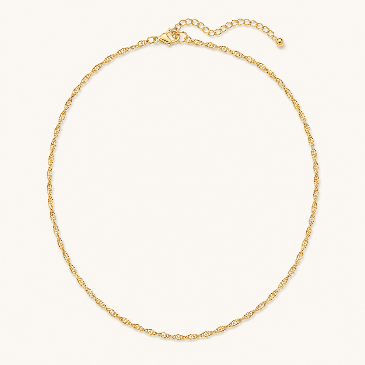 Gold Water Wave Chain