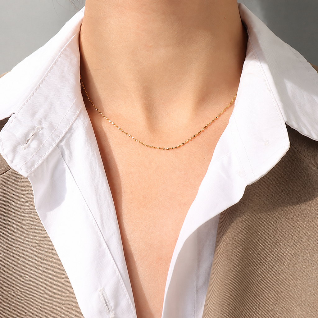 Gold Thin Starlight Chain