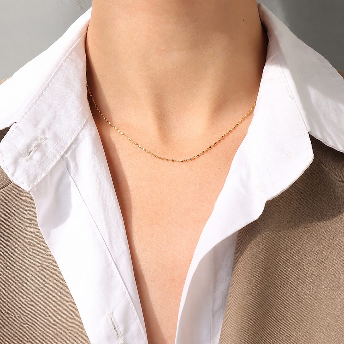 Gold Thin Starlight Chain