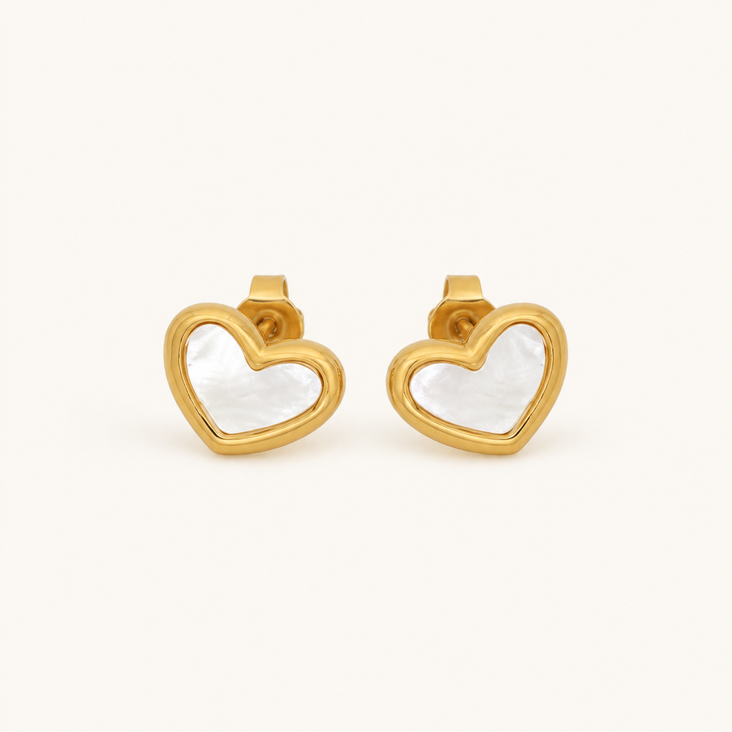 Heart Shell Earrings