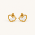 Heart Shell Earrings