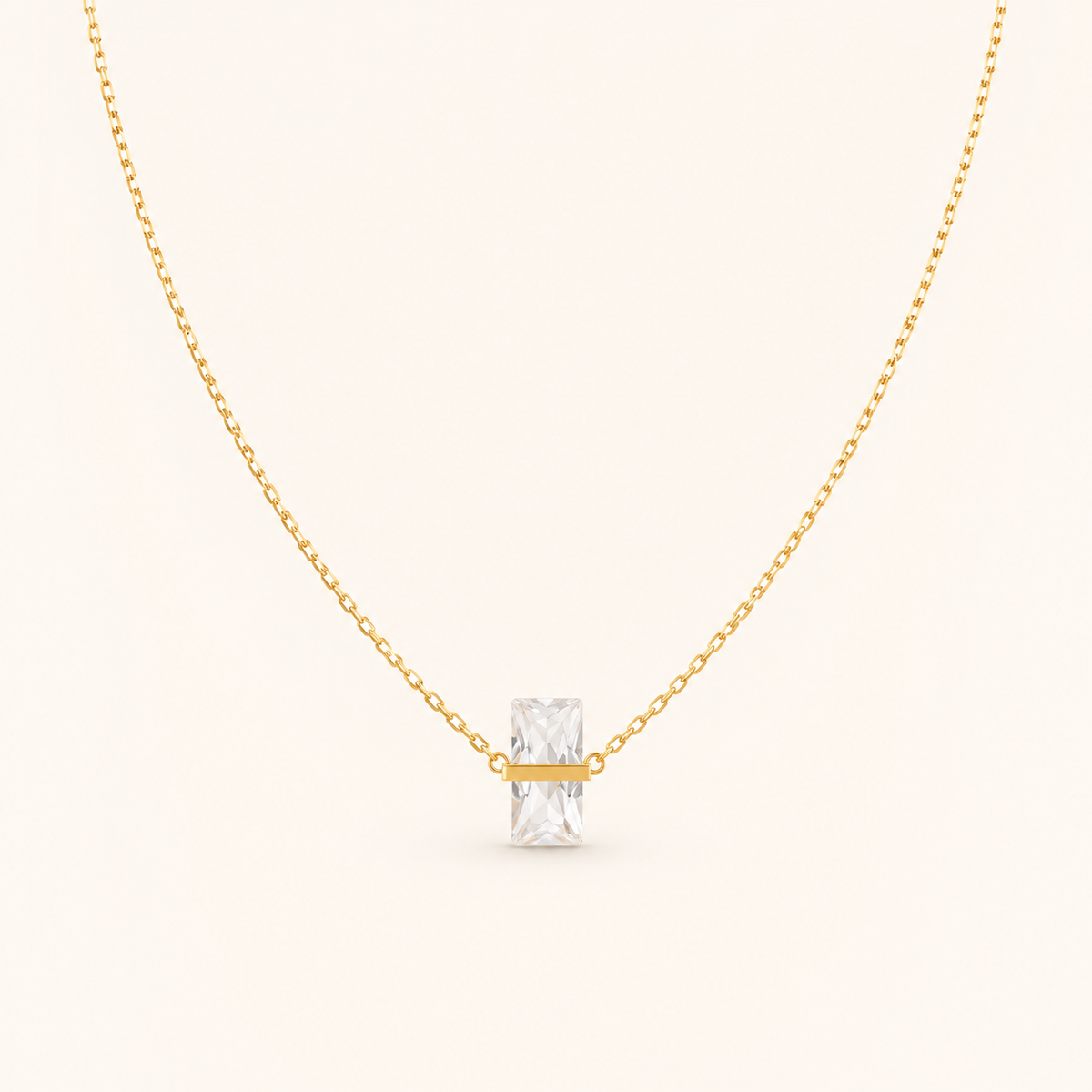 Birthstone of Grace Necklace — April · Diamond Clear