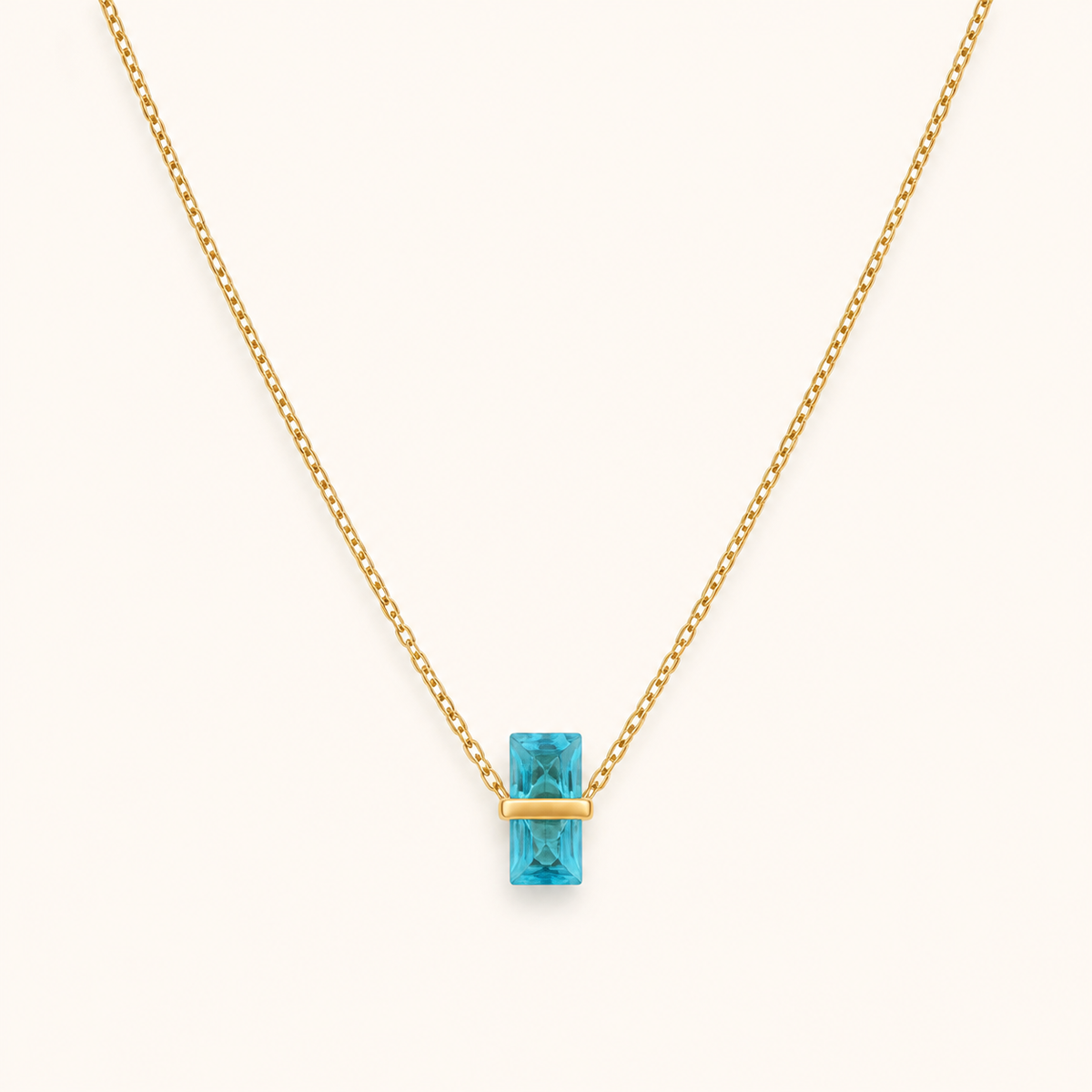 Birthstone of Grace Necklace — December · Zircon Blue