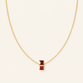 Birthstone of Grace Necklace — January · Garnet Red