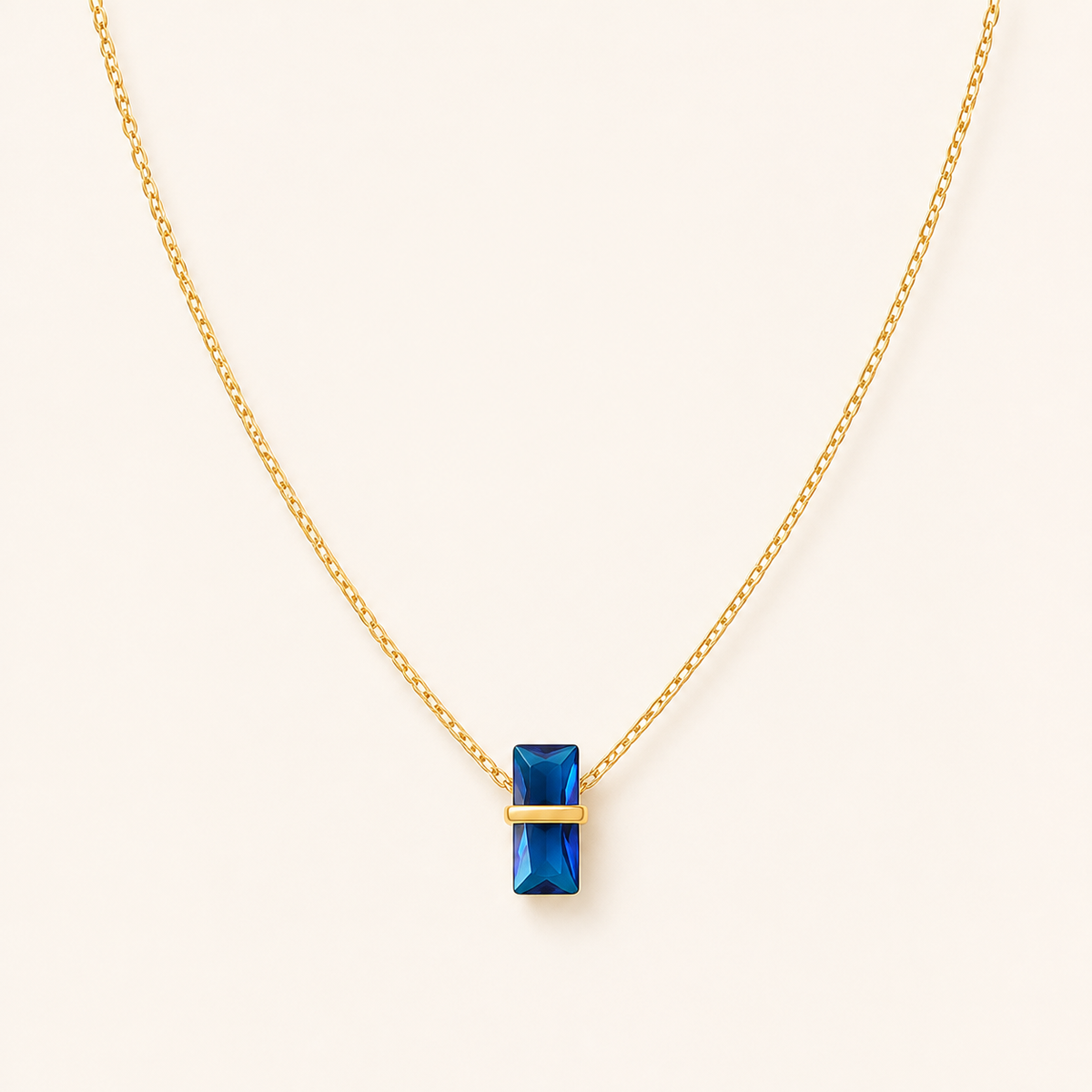 Birthstone of Grace Necklace — September · Sapphire Blue
