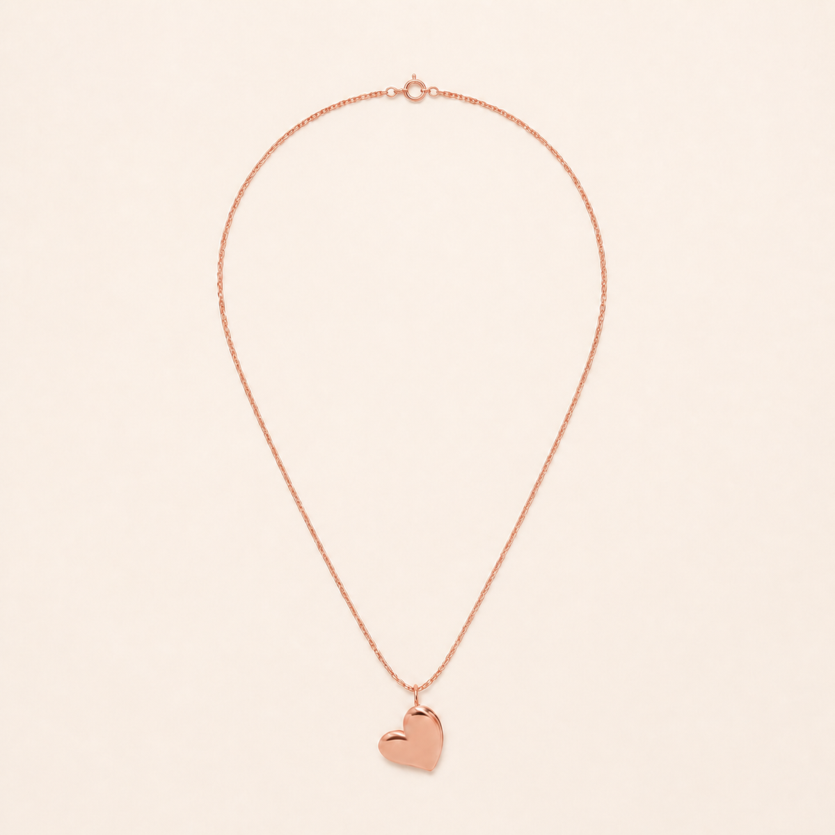 Carried With Love Heart Necklace – Rose Gold