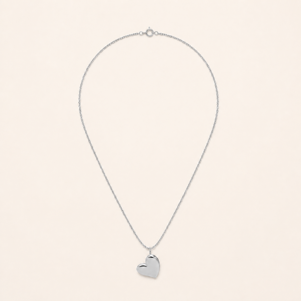 Carried With Love Heart Necklace – Silver