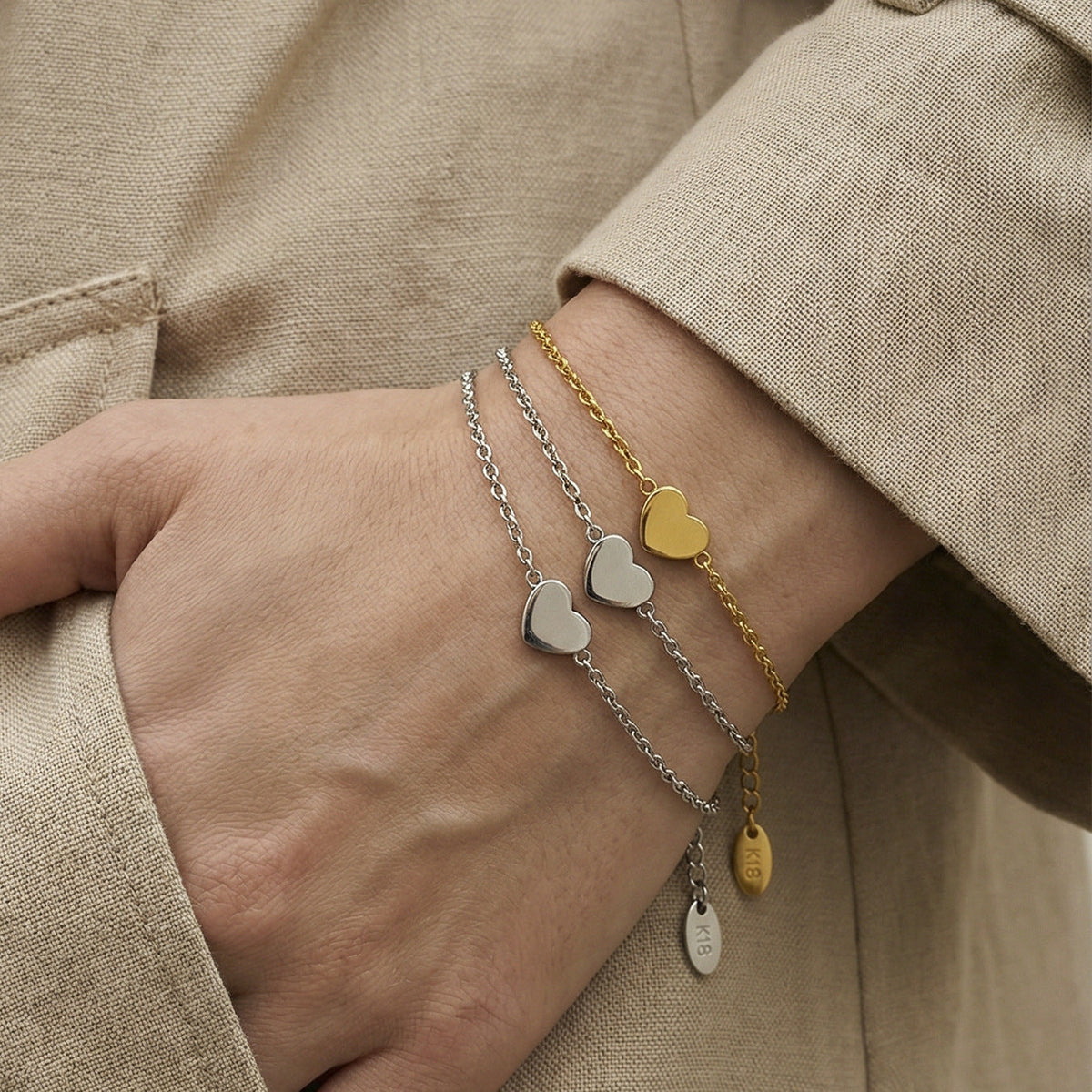 Quiet Love Heart Bracelet — Carried in Grace