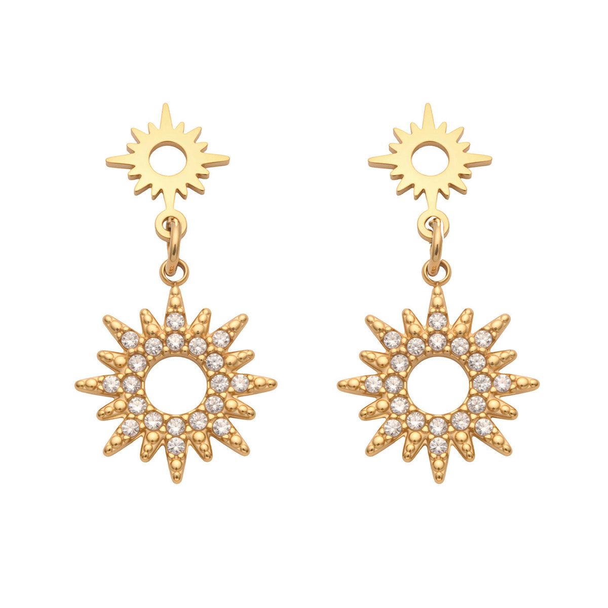 Luminous Zircon Drop Hoops — Carried in Grace