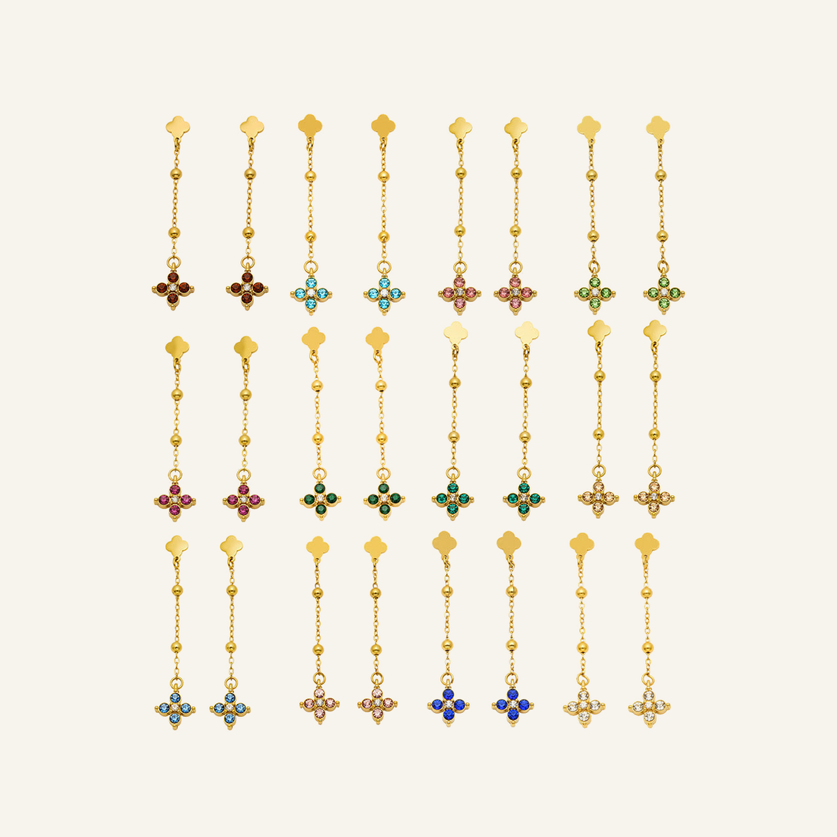 Clover Cascade Earrings – Carried in Grace