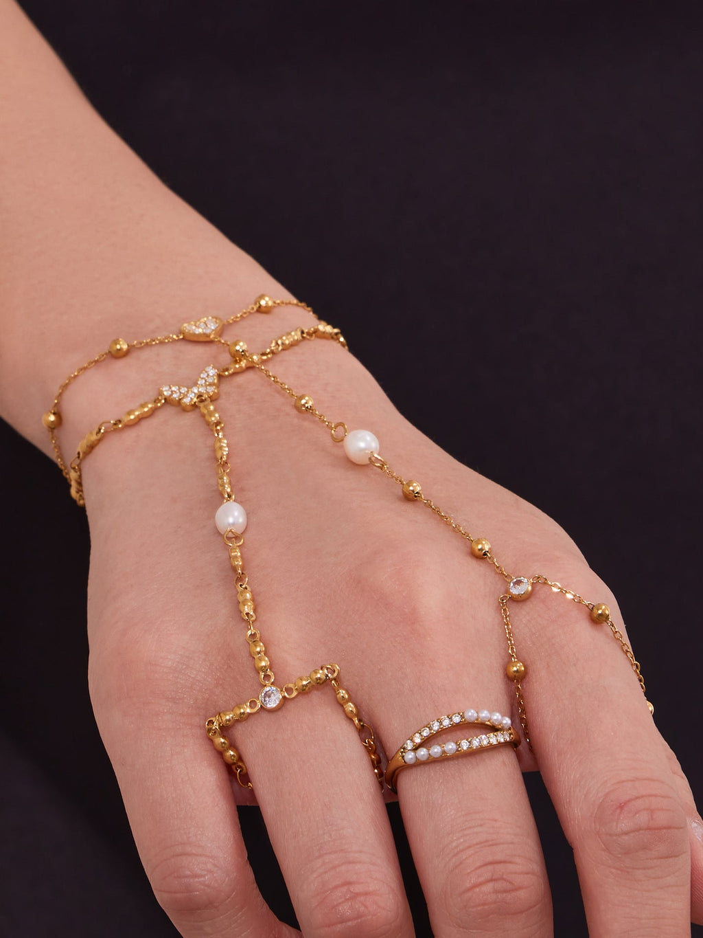 Dainty Grace finger chain collection detail 9