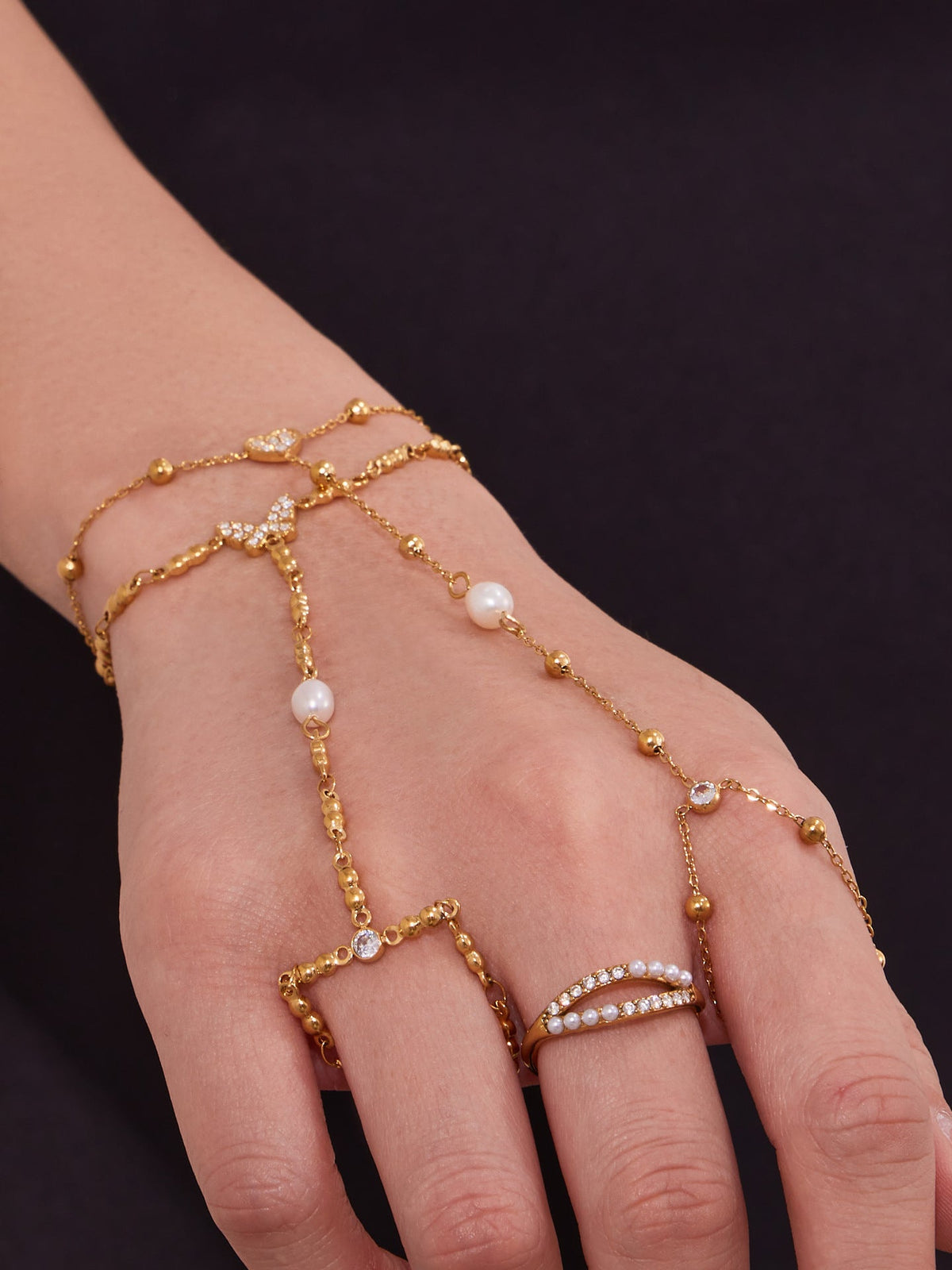 Dainty Grace finger chain collection detail 9