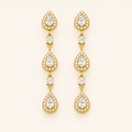 Dew of Grace Teardrop Earrings — Clear