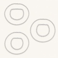 Eternal Bond Jewelry Collection – Silver finish overview