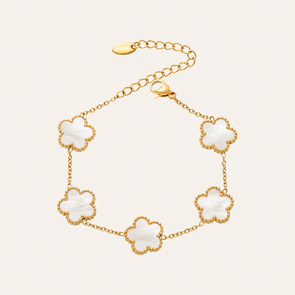Garden of Grace Flower Bracelet — Mother of Pearl
