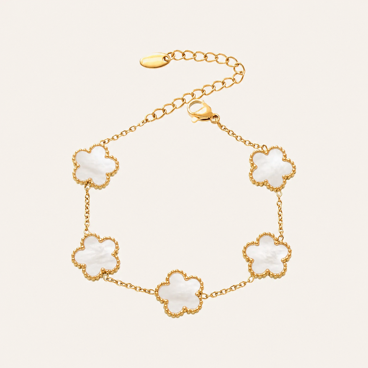 Garden of Grace Flower Bracelet — Mother of Pearl