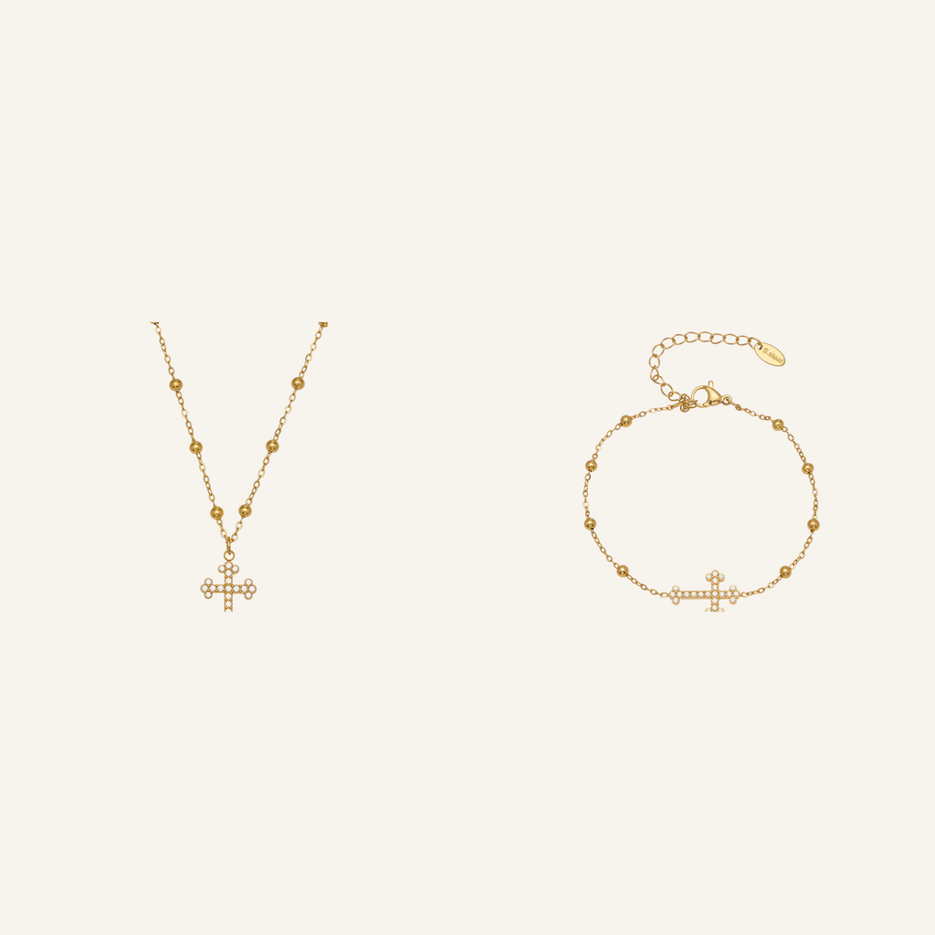 Grace Necklace & Bracelet Set – Carried in Grace