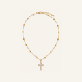 Grace Zircon Cross Necklace – Carried in Grace