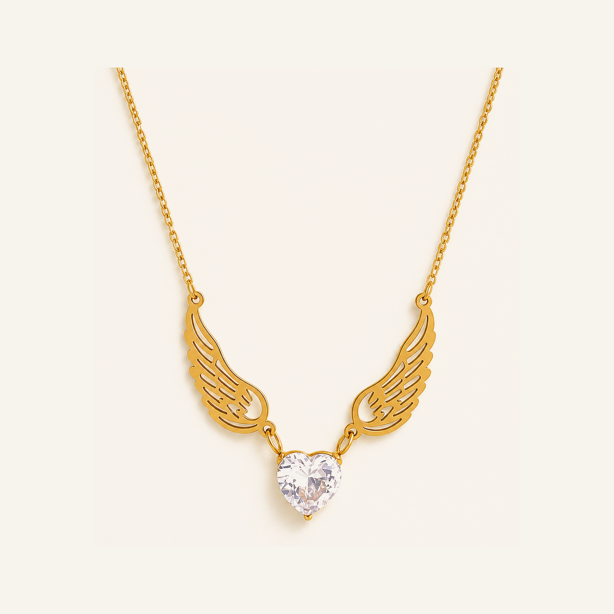Guardian Angel Heart Necklace – Carried in Grace