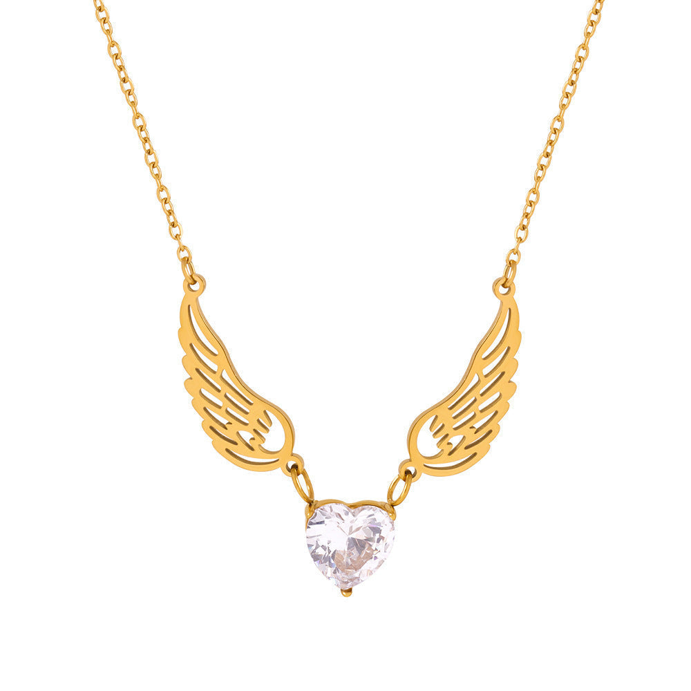 Guardian Angel Heart Necklace
