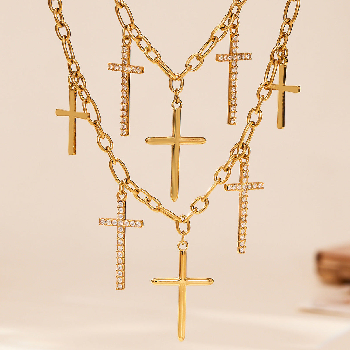 Faith Necklace Duo detail
