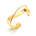Polished Cross Open Bracelet