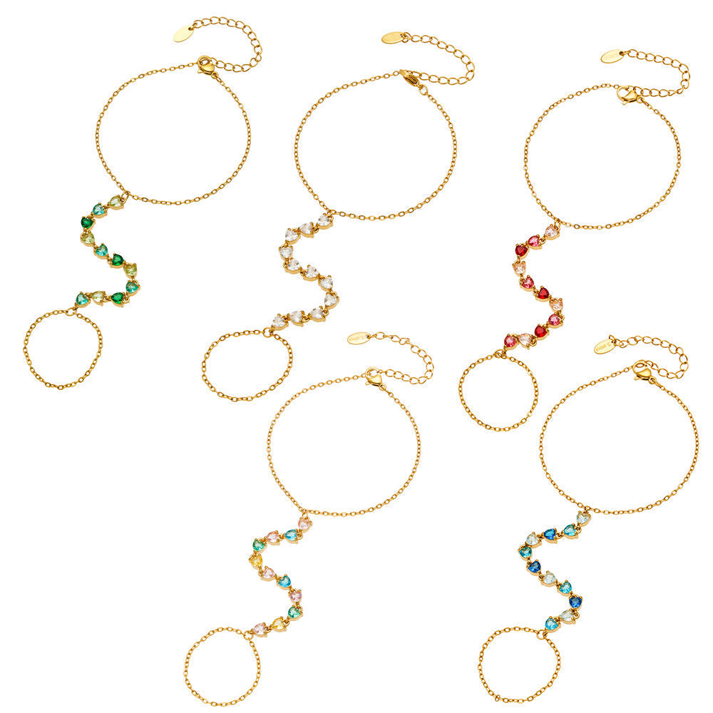 Prism Birthstone Hand Chain