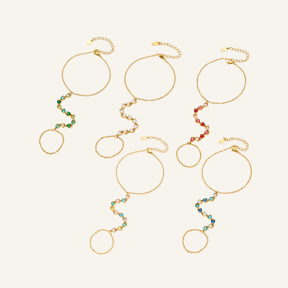 Prism Birthstone Hand Chain – Carried in Grace