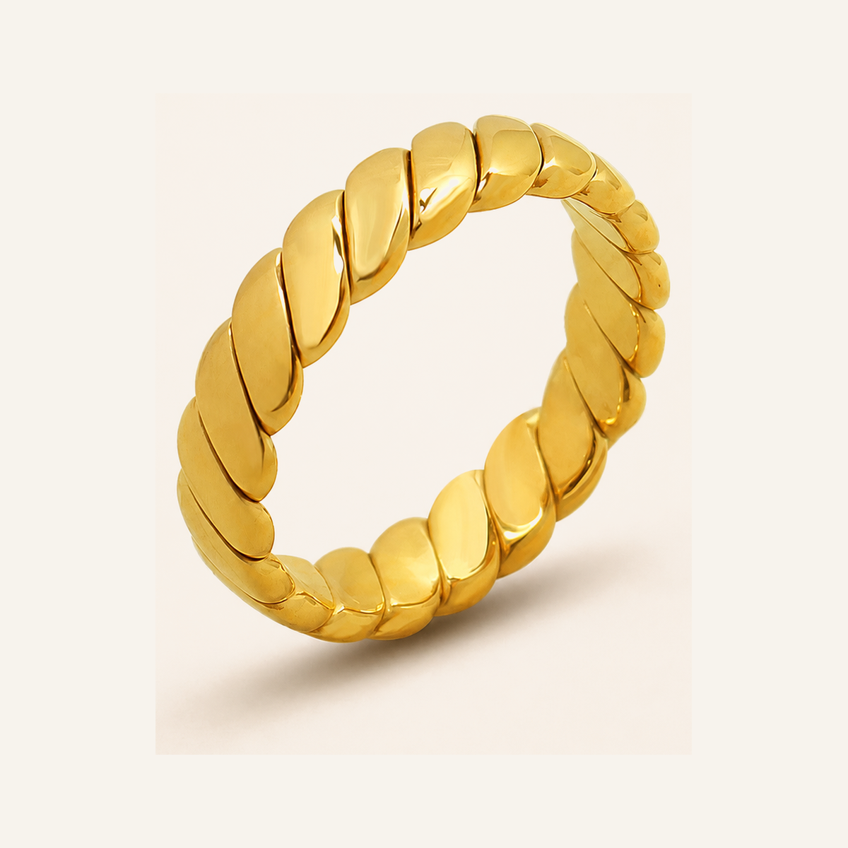 Sculpted Grace Band Ring – Carried in Grace