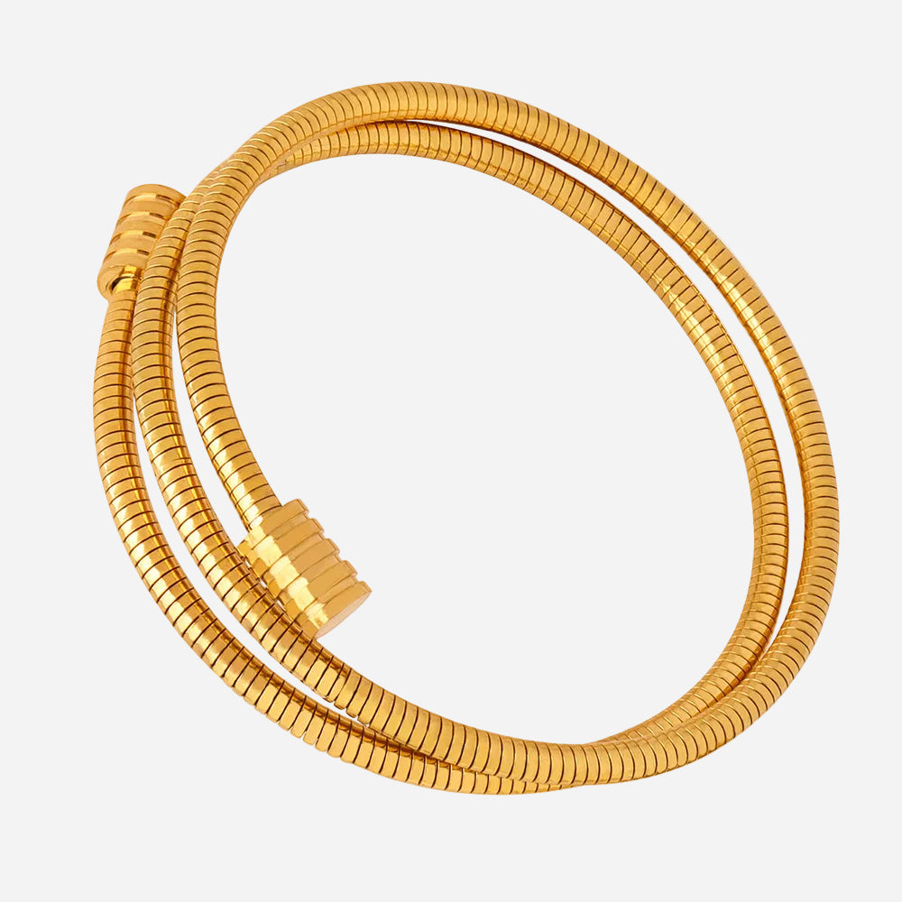 Gold Silken Snake Chain Bracelet