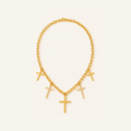 Vintage Five Cross Necklace – Carried in Grace